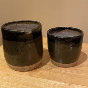 TreeBed Design pitcher and cup.